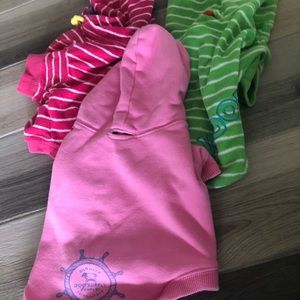 Old Navy dog hoodies- lot of 3, size small
